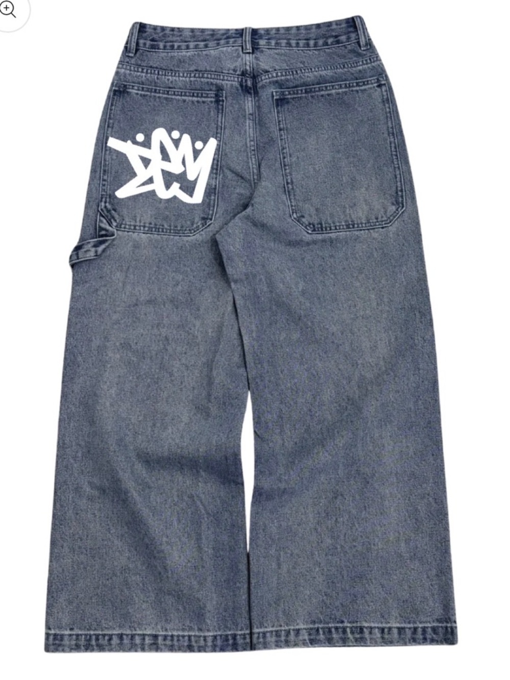 NWOT YOUNG BAGGY BLUE JEANS SIZE XS - Picture 2 of 11